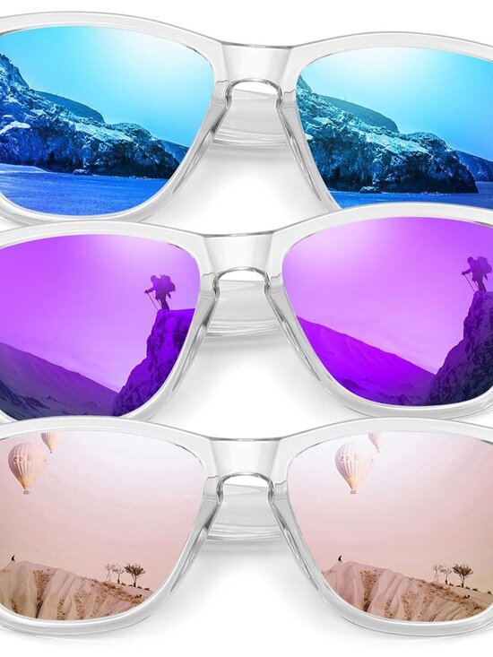 Trendy Unisex Polarized Sunglasses 3-Pack - Retro Style with UV400 Protection main image 4